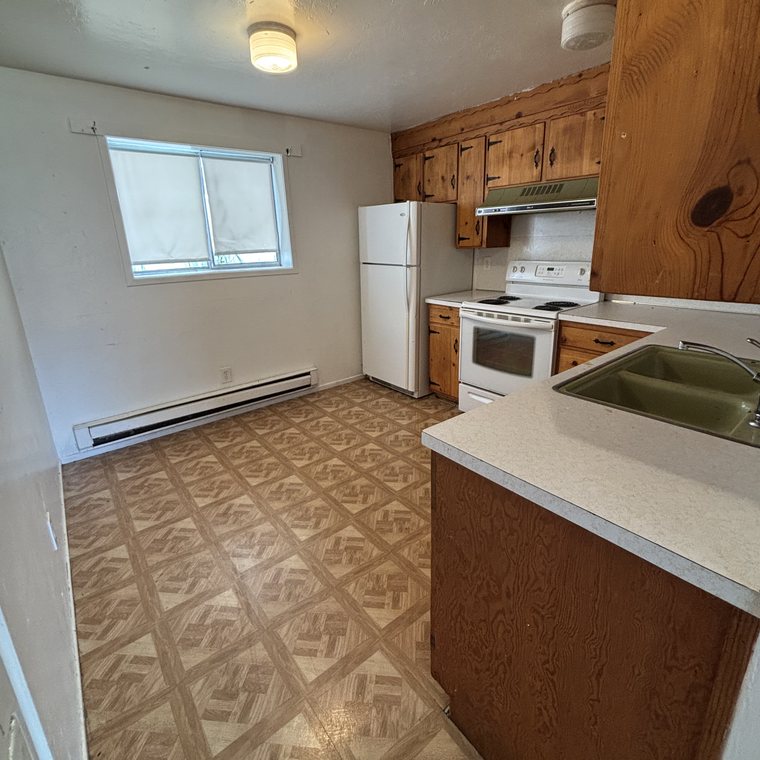 Kitchen cleanout after — cleared